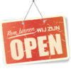 Kom binnen wij zijn open